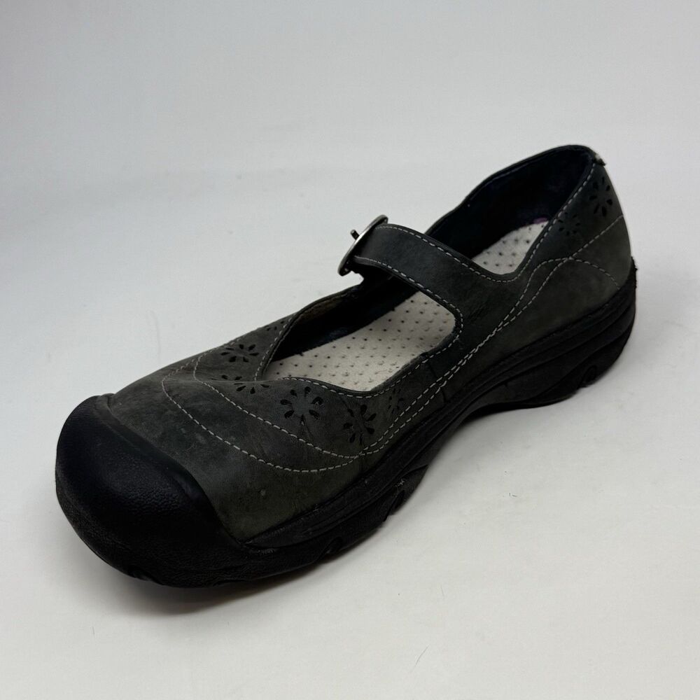 Keen Calistoga Mary Jane Shoes Womens 8 Green Leather Bohemian Comfort Casual - Picture 7 of 15